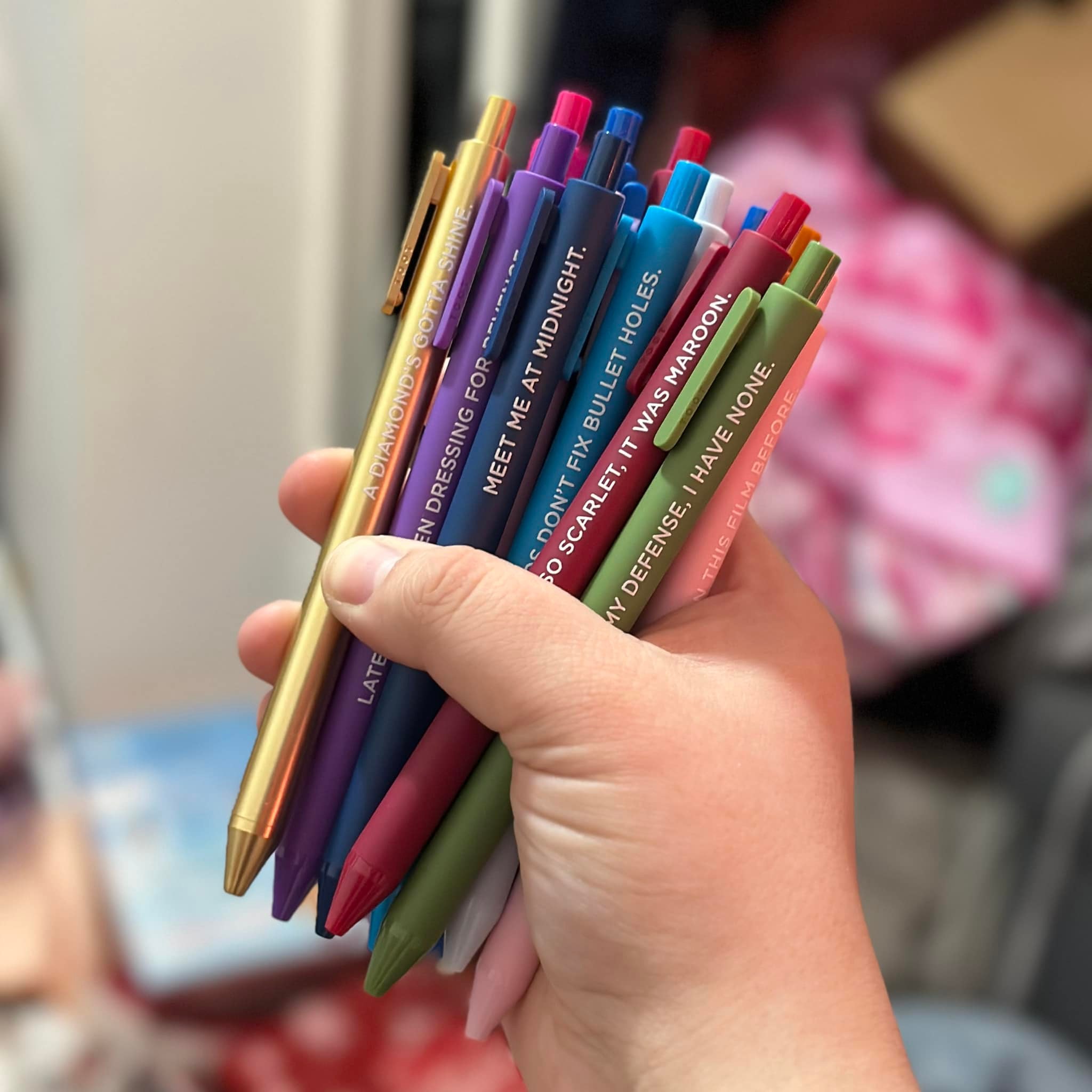LENA Ballpoint Pen With Metal Clip And Twist Mechanism