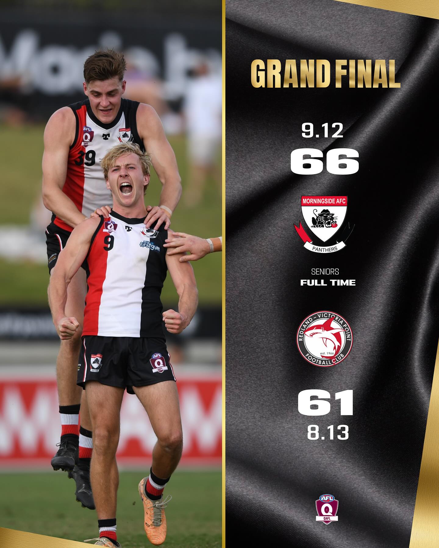 QAFL - What a contest! 🤯 Congratulations to the Morningside Panthers ...