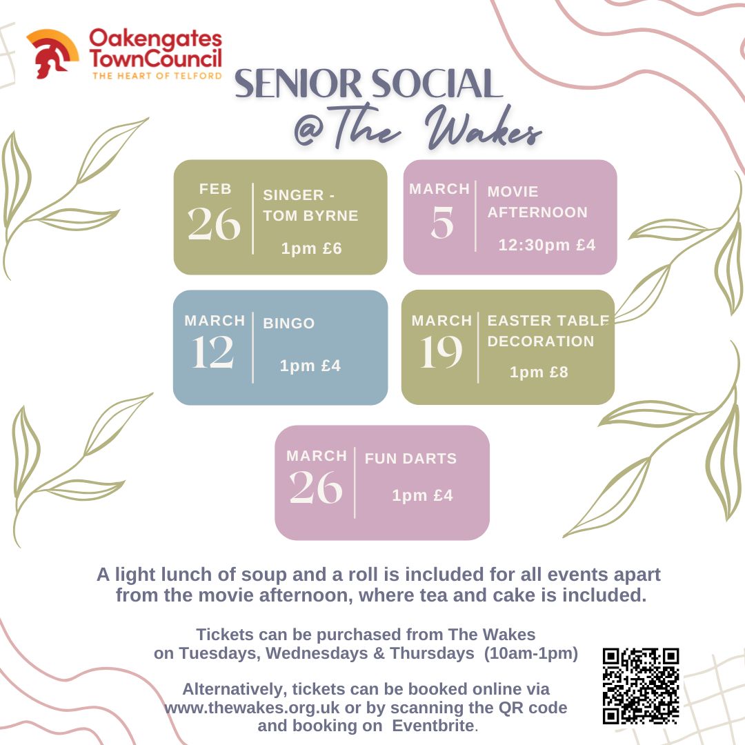 Oakengates - Looking for great company and a fun line‑up of activities ...