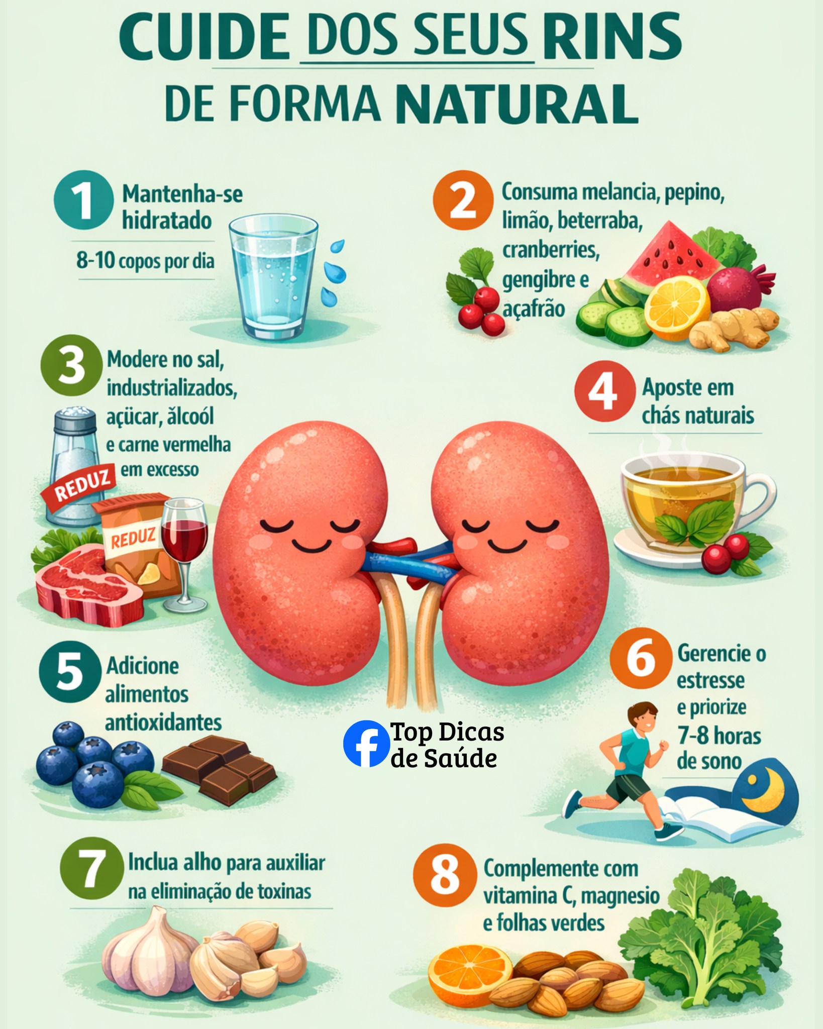 Seus rins trabalham 24 horas por dia... - Top Dicas de Saúde | Facebook