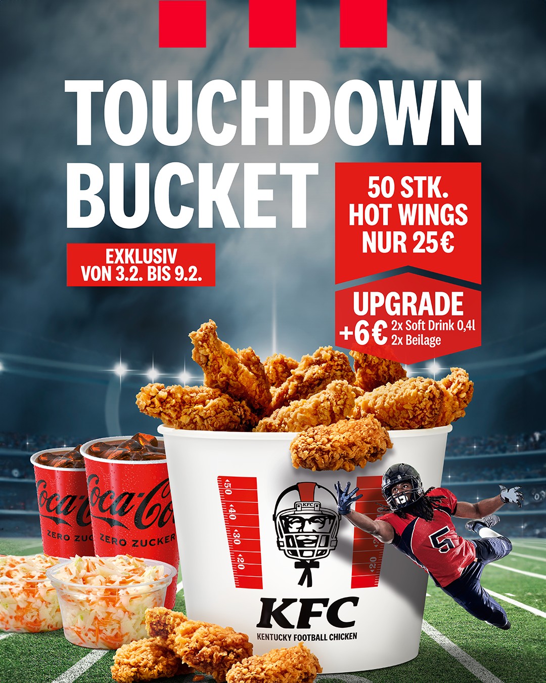 KFC - Bereit für den Super Bowl? 🏈 🥳 Ein echter Game-Day braucht ...