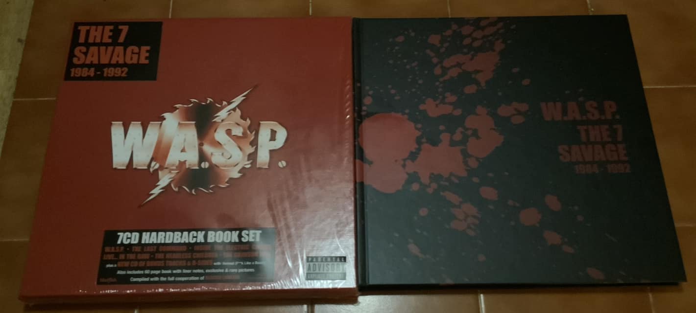 W.A.S.P. 7 Savage CD hardback boxset