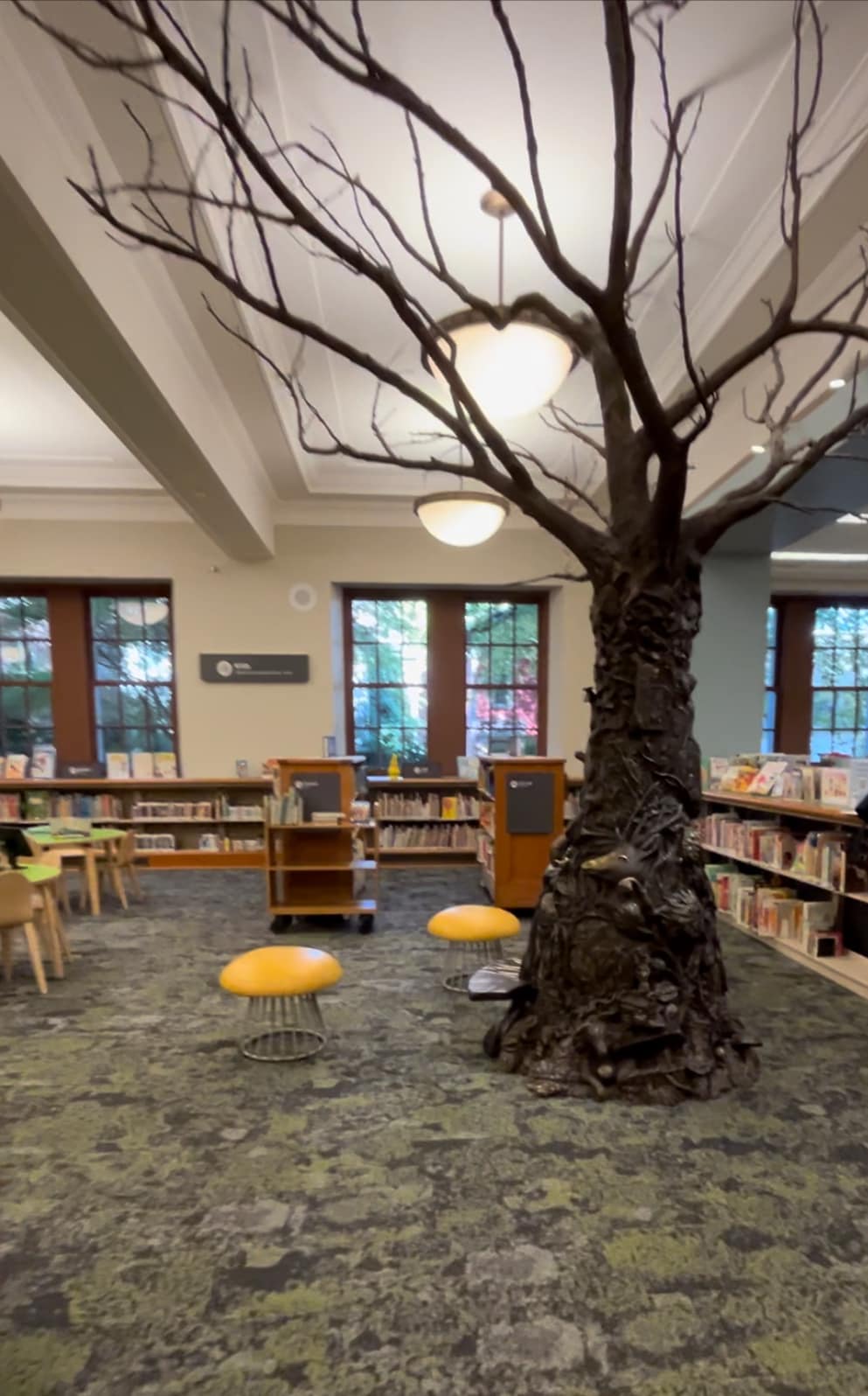 This whimsical, sculpted tree can... - The Library Foundation | Facebook