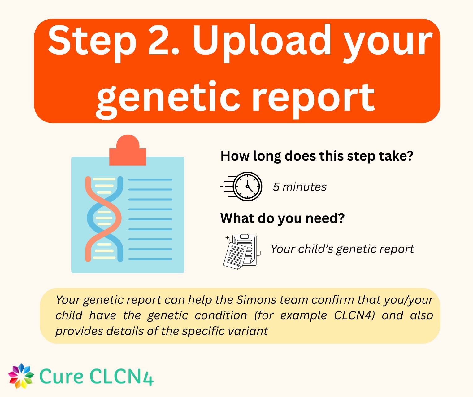 Cure - This step is easy: find & upload your child's genetic report ...
