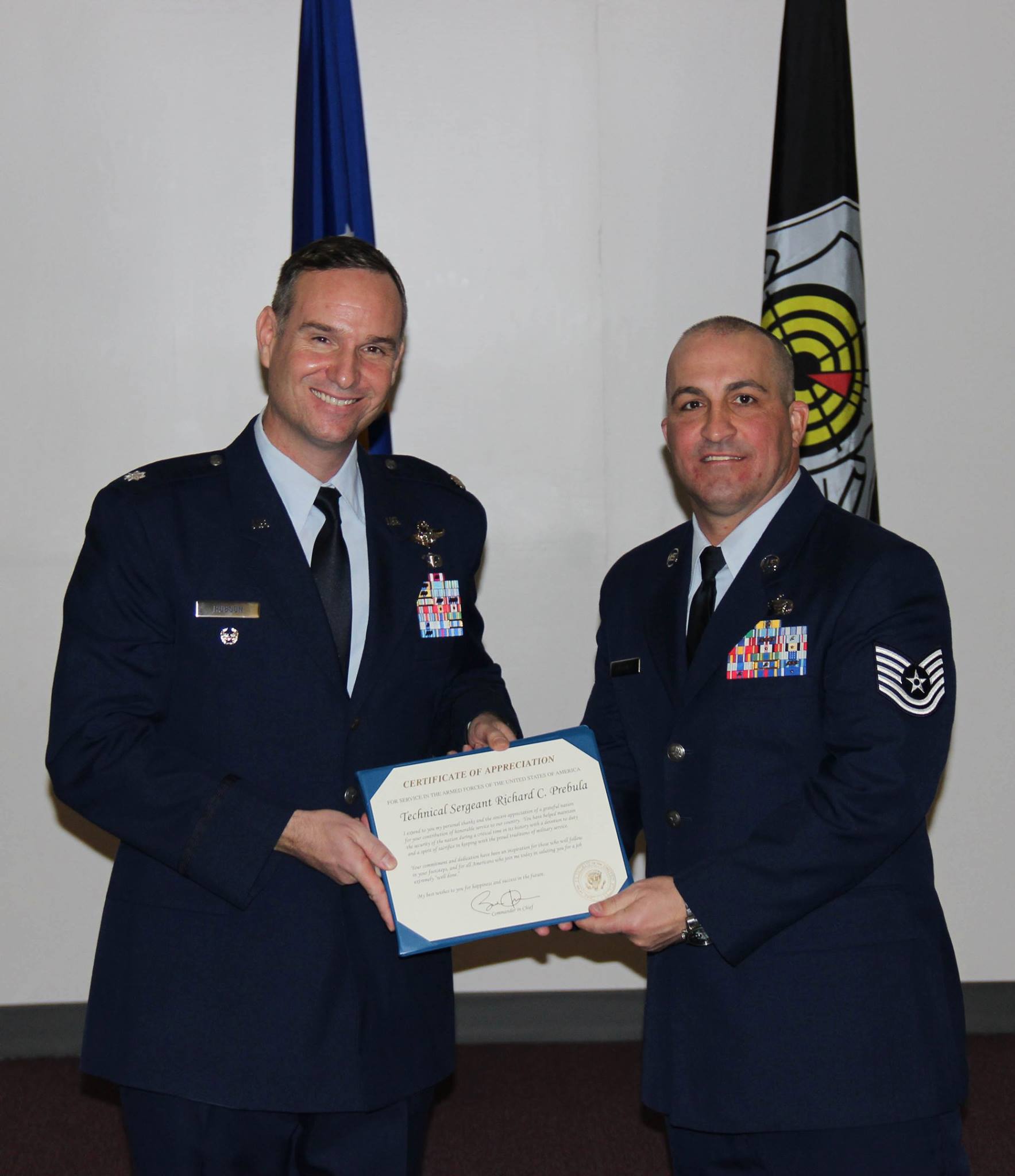 USAF - Congrats and best wishes to TSgt Richard Prebula, 57 WPSS, upon ...