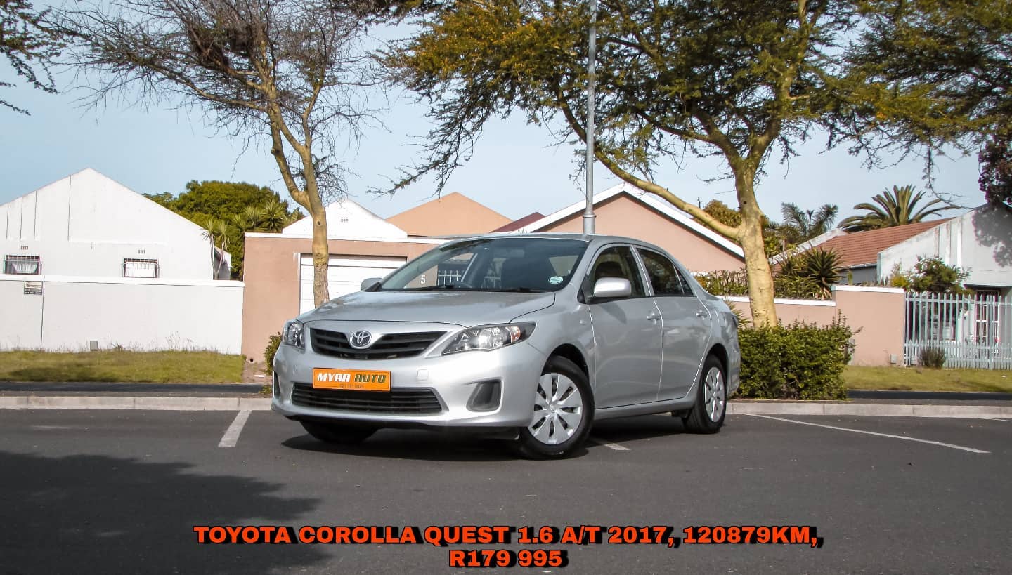 MYAA AUTO CC - TOYOTA COROLLA QUEST 1.6 A/T. We require 3... | Facebook