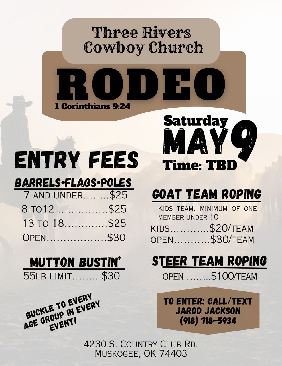 Three Rivers Cowboy Church - TRCC | Muskogee OK