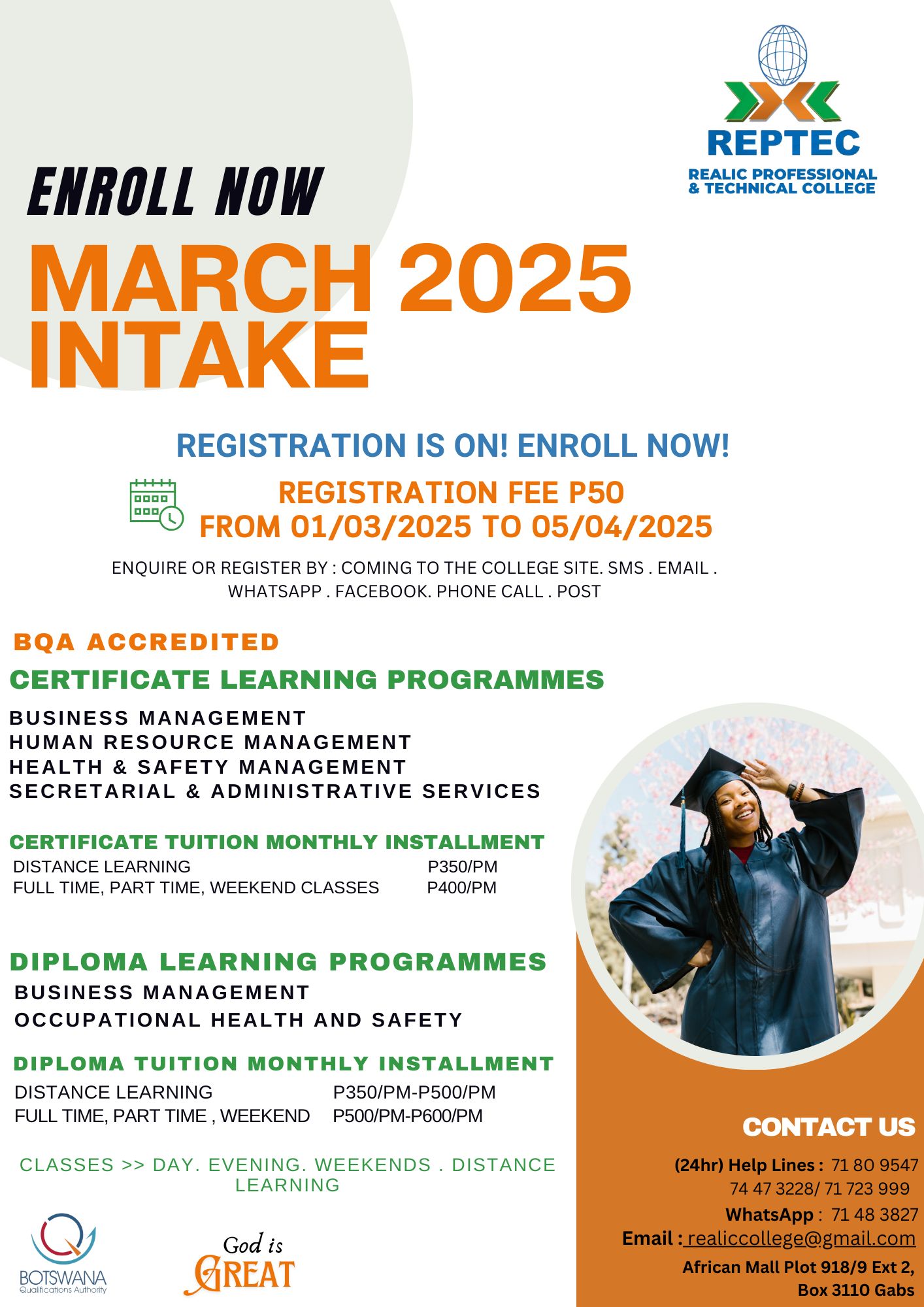 Realic Professional and Technical College | Gaborone