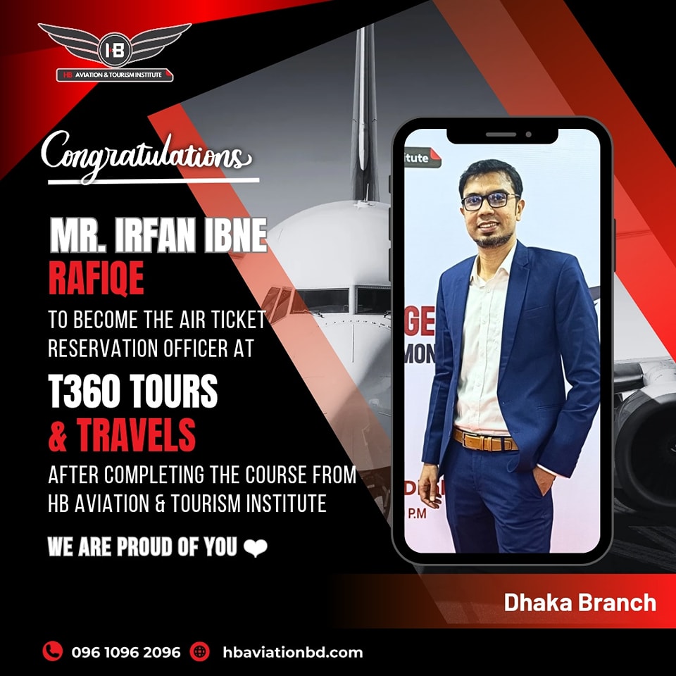 HB Aviation & Tourism Institute - 🎉 Heartiest Congratulations, Mr ...