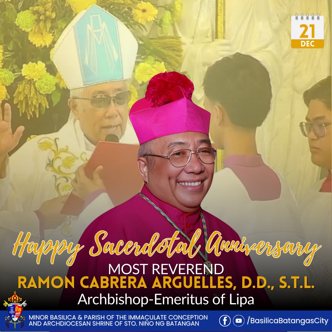 abp ramon c arguelles archbishop of lipa in the philippines 𝐆𝐑𝐄𝐄𝐓𝐈𝐍𝐆𝐒 واقي شمس للطقس الحار