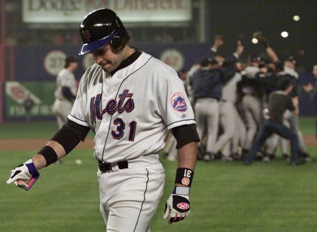 Fanion Mike Piazza édition Limitée 2000 - New York Mets, Vintage, Collection Baseball