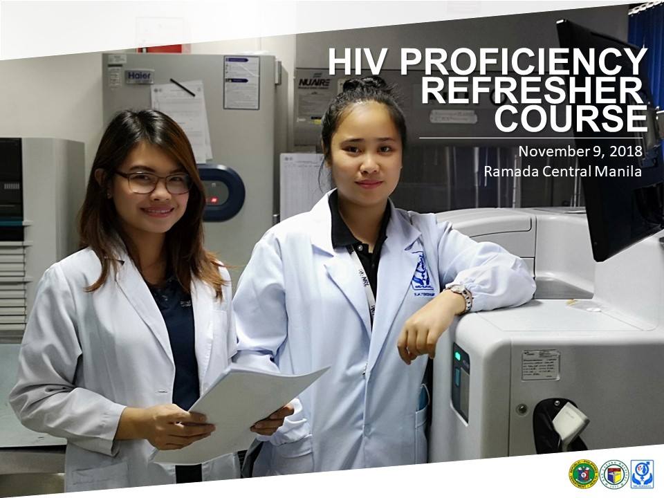 The HIV Refresher Course on Nov 9 will be held at the Ramada Central ...
