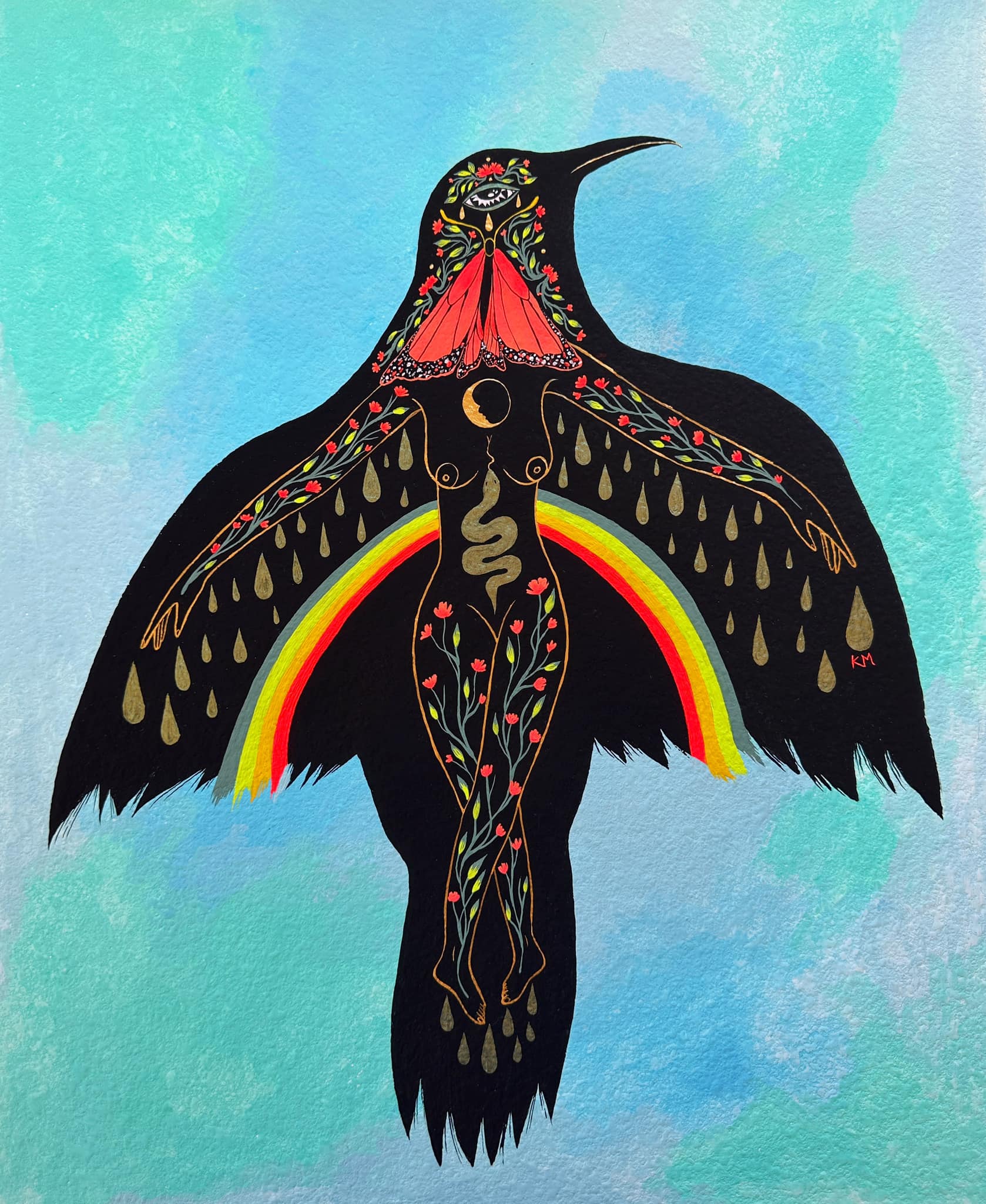 Kallen - The Raven is the custodian of ancient wisdom. My painting ...