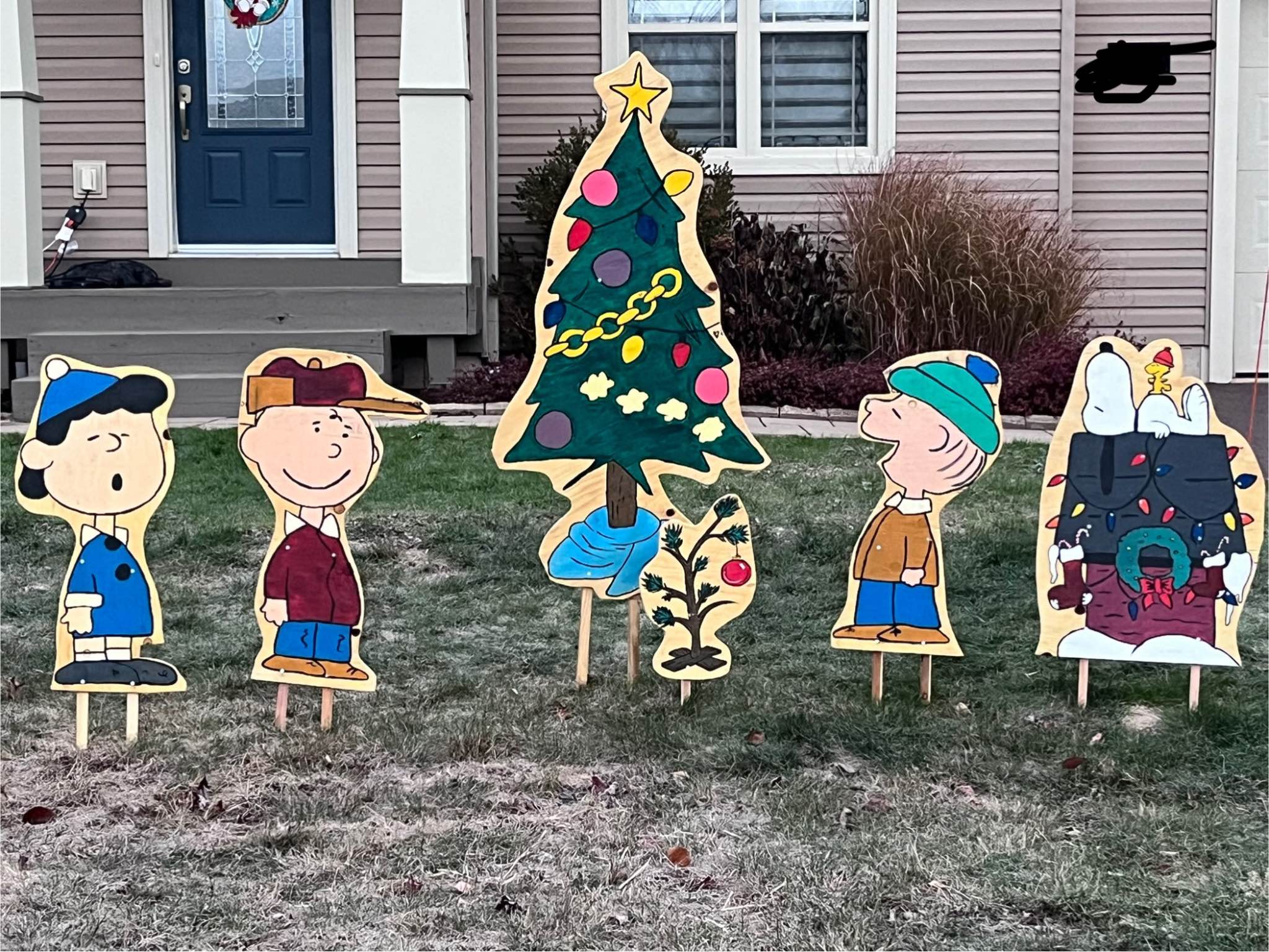 🎄 CUSTOM PLYWOOD YARD DECORATIONS & PET WREATHS - HANDMADE IN DIEPPE