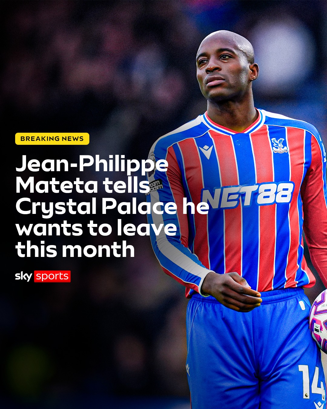 Sky - BREAKING: Jean-Philippe Mateta has told Crystal Palace he wants ...