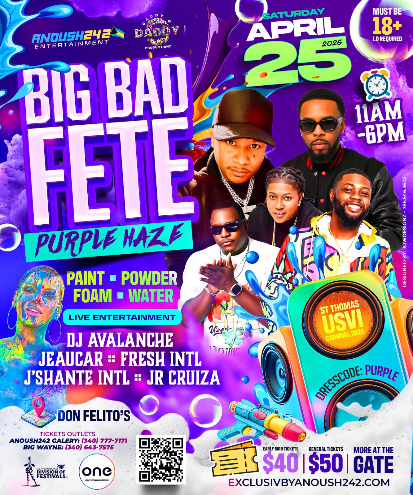 チャンスマン 💜🔥 BIG BAD FETE — PURPLE HAZE 🔥💜 THIS AIN'T NO SOFT DAY PARTY