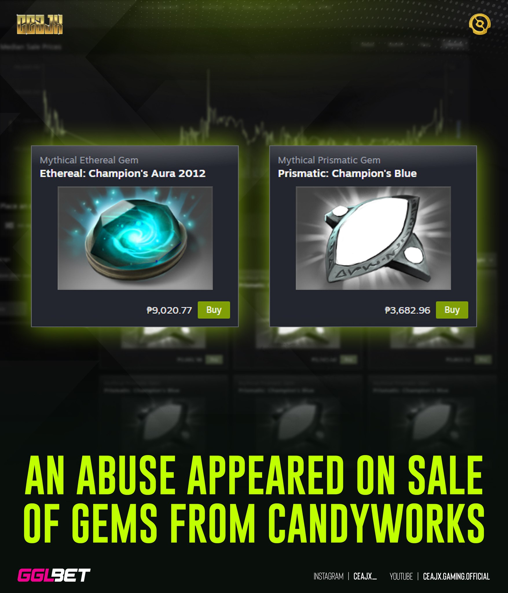 dota2 の　課金景品になります。 YOU CAN SELL GEMS FROM THE CANDY SHOP! A new exploit has surfaced