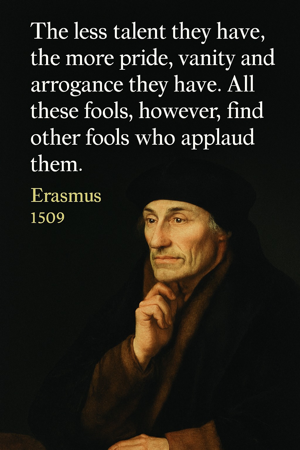 Fdgbcfvb - The less talent they have, the more pride, vanity and ...