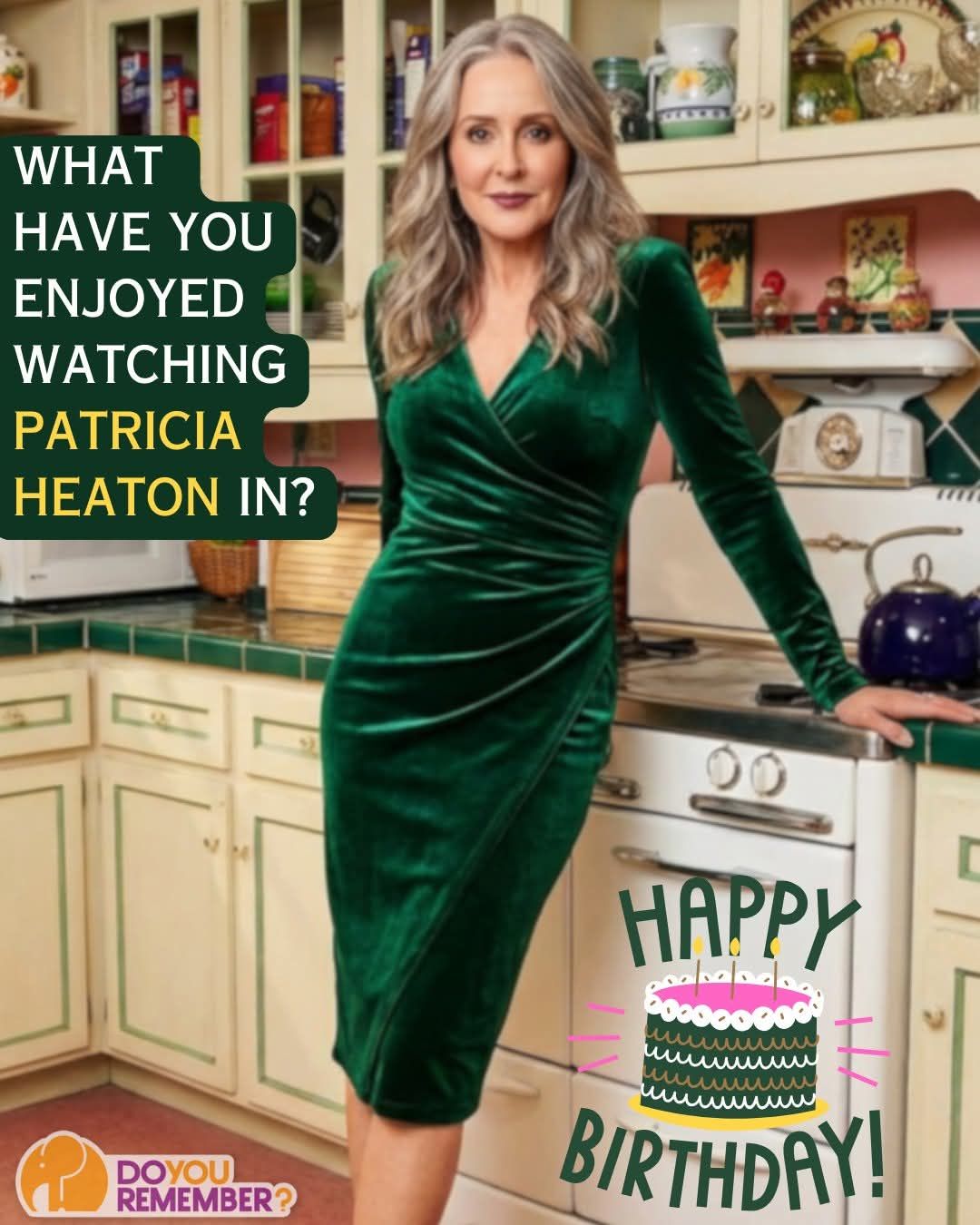 patricia heaton green dress celebrates her 68th today! 🎉 If you grew up in the '90s (and lived through family dinners that turned into debates), you probably know her as Debra Barone on Everybody fit and flare mini dress