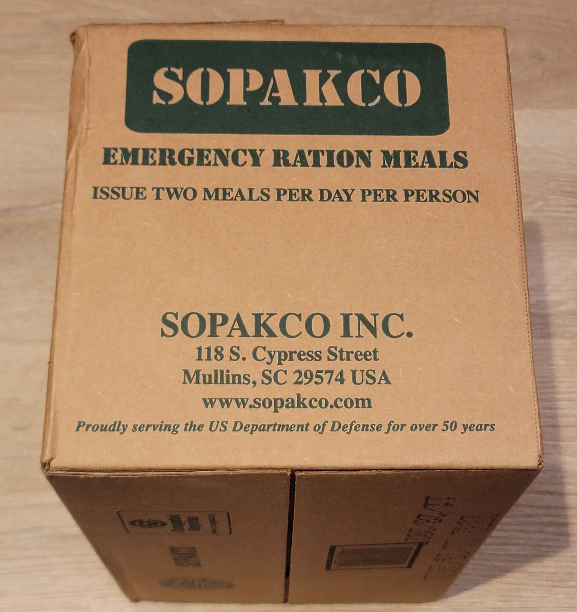 SOPAKCO MRE LOW SODIUM EMERGENCY INDIVIDUAL RATION HIKING CAMPING 16 ...