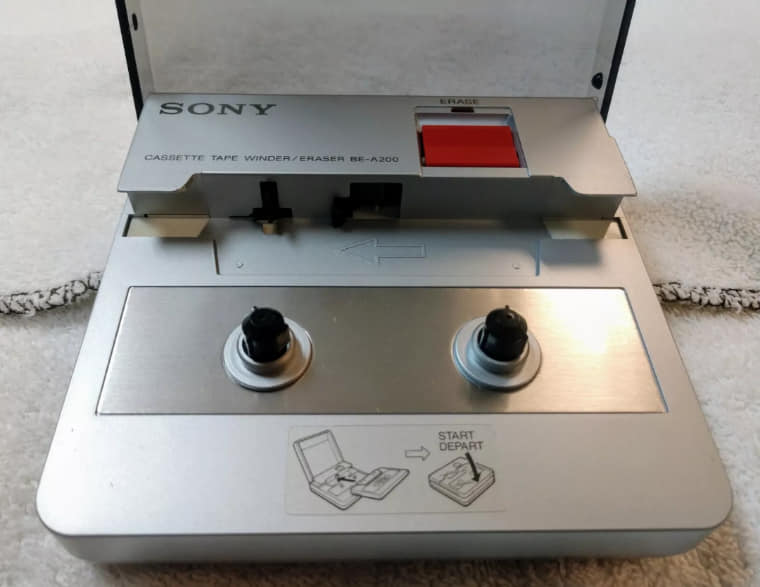 Sony BE-A200 battery powered cassette winder eraser. | Cassette