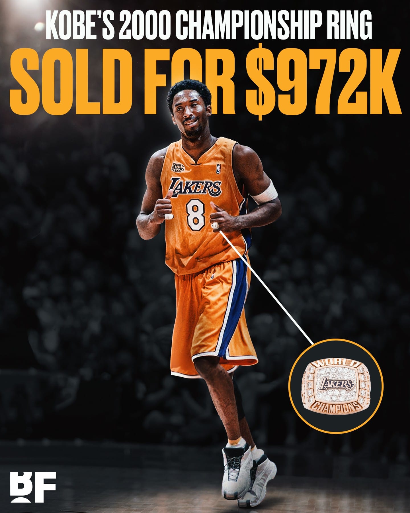 NBA CHAMPION 2000-2002 チャンピオンリング Los Angeles LAKERS 2000