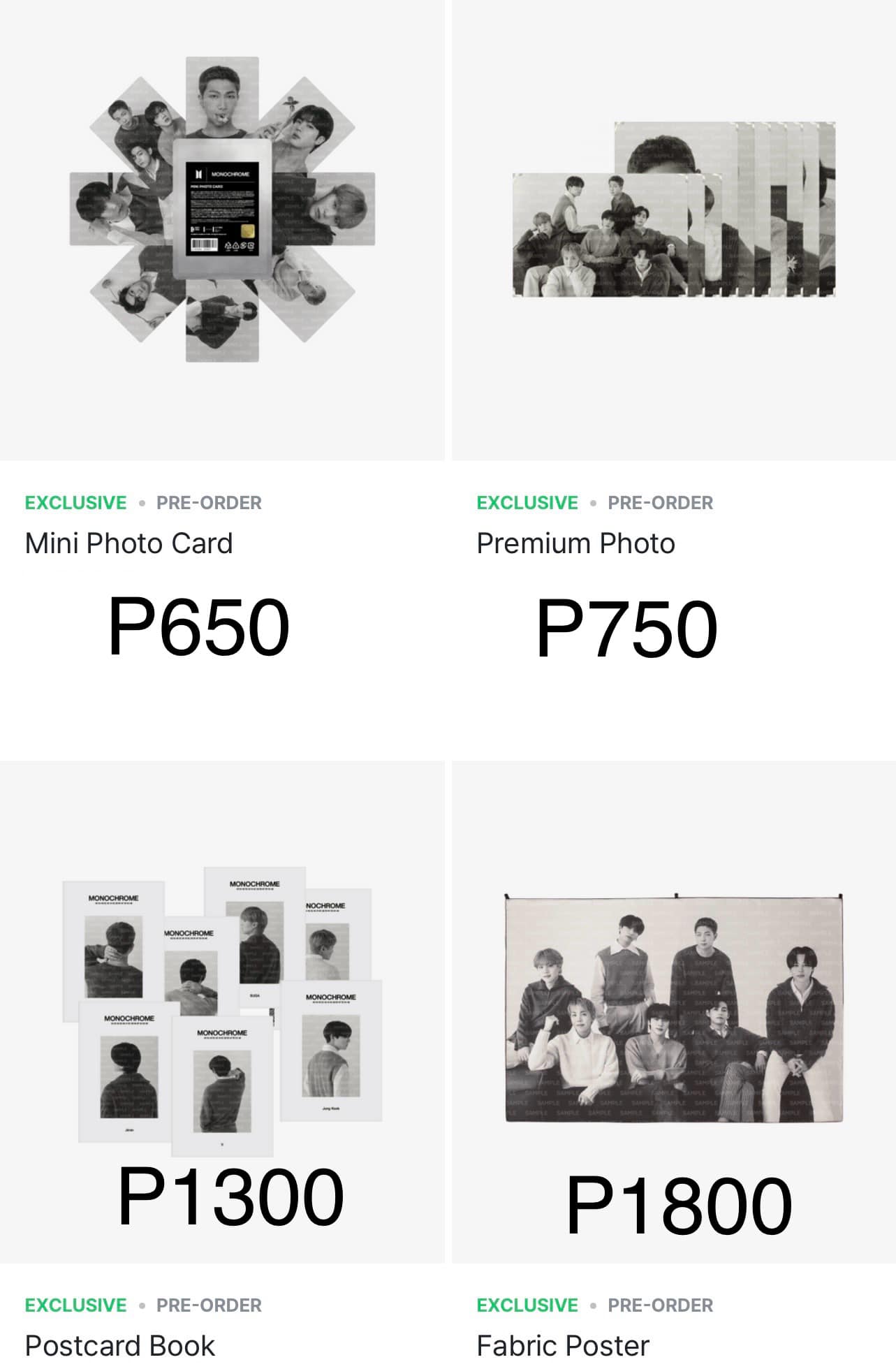 Genius Lab PH - 📌BTS MONOCHROME OFFICIAL MERCH PREORDER...