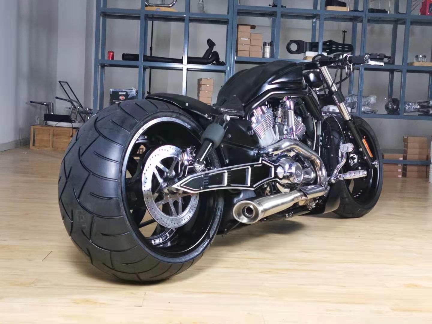 Kit Carénage Harley Stingray Pour V-Rod / Night Rod - Fibre De Verre (noir/blanc/gris) - Neuf