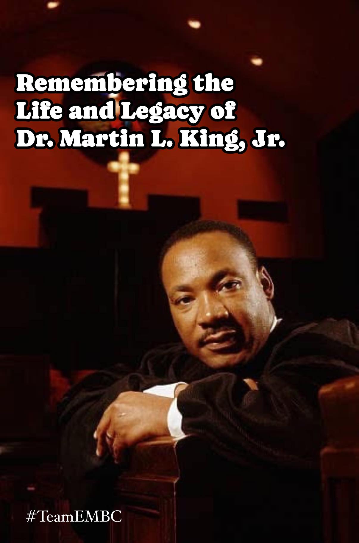 Emmanuel - Today we pause to remember the life and legacy of Dr. Martin ...
