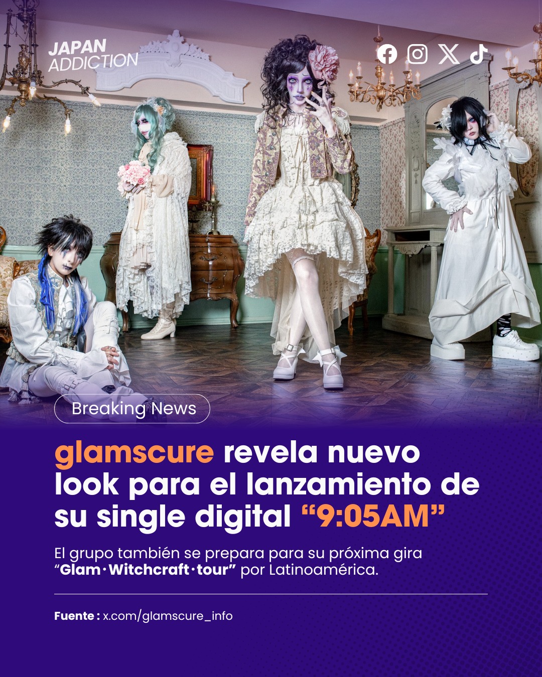 Glamscure ha revelado su nuevo look para el lanzamiento de su