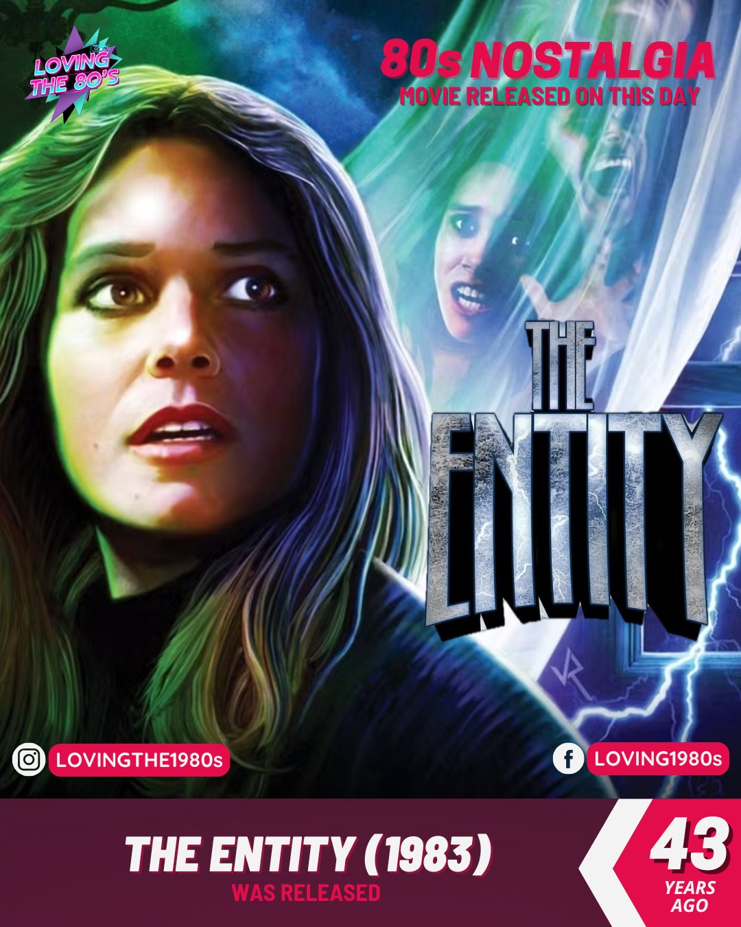 Loving The 80s - The Entity (1983) was released 43 years... | Facebook