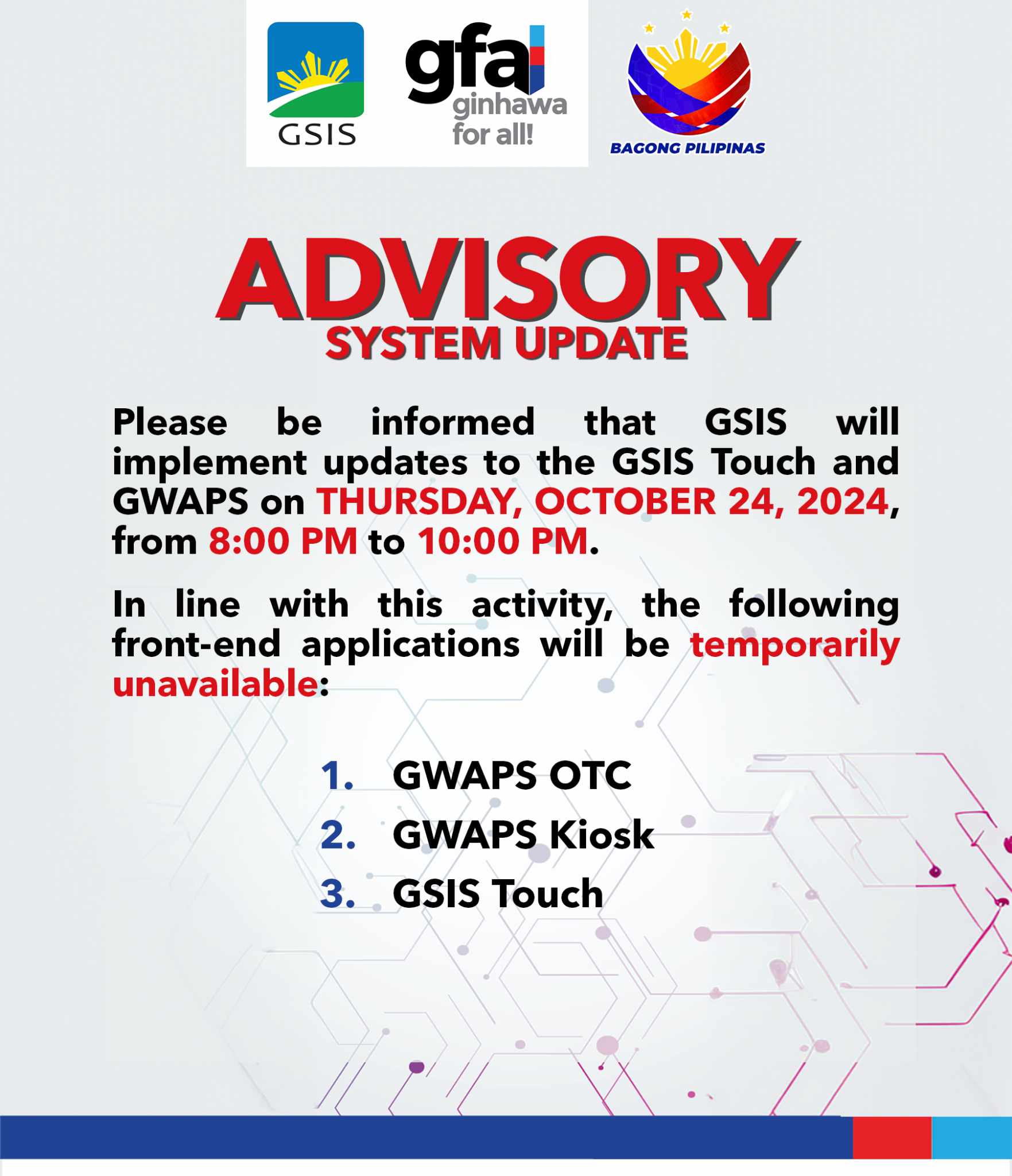 GSIS will implement... - Government Service Insurance System | Facebook