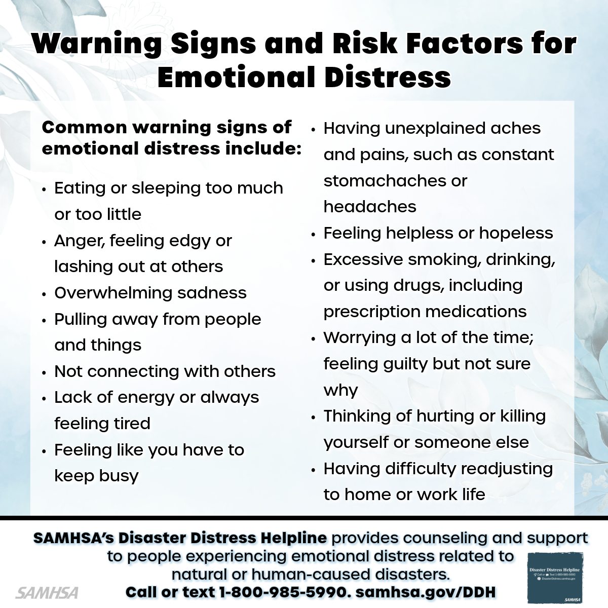 SAMHSA - It's common to feel stress symptoms before or... | Facebook