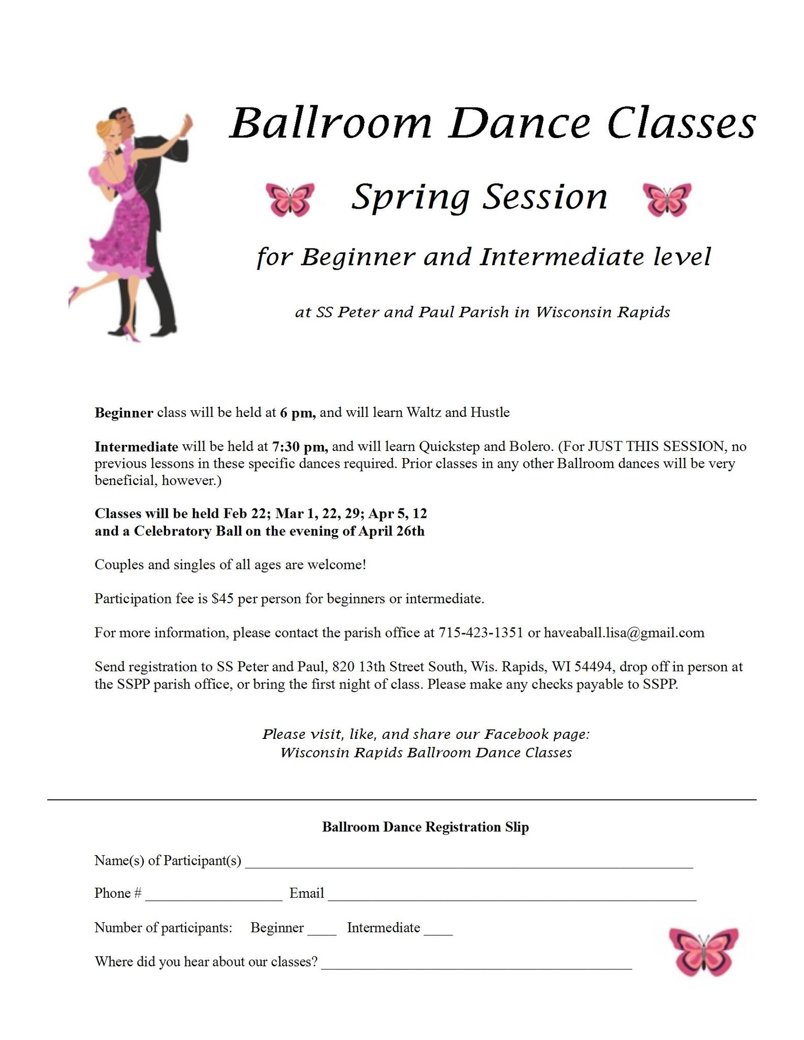 Ballroom dance lessons are... - Whiting Dinner and Dance Club | Facebook