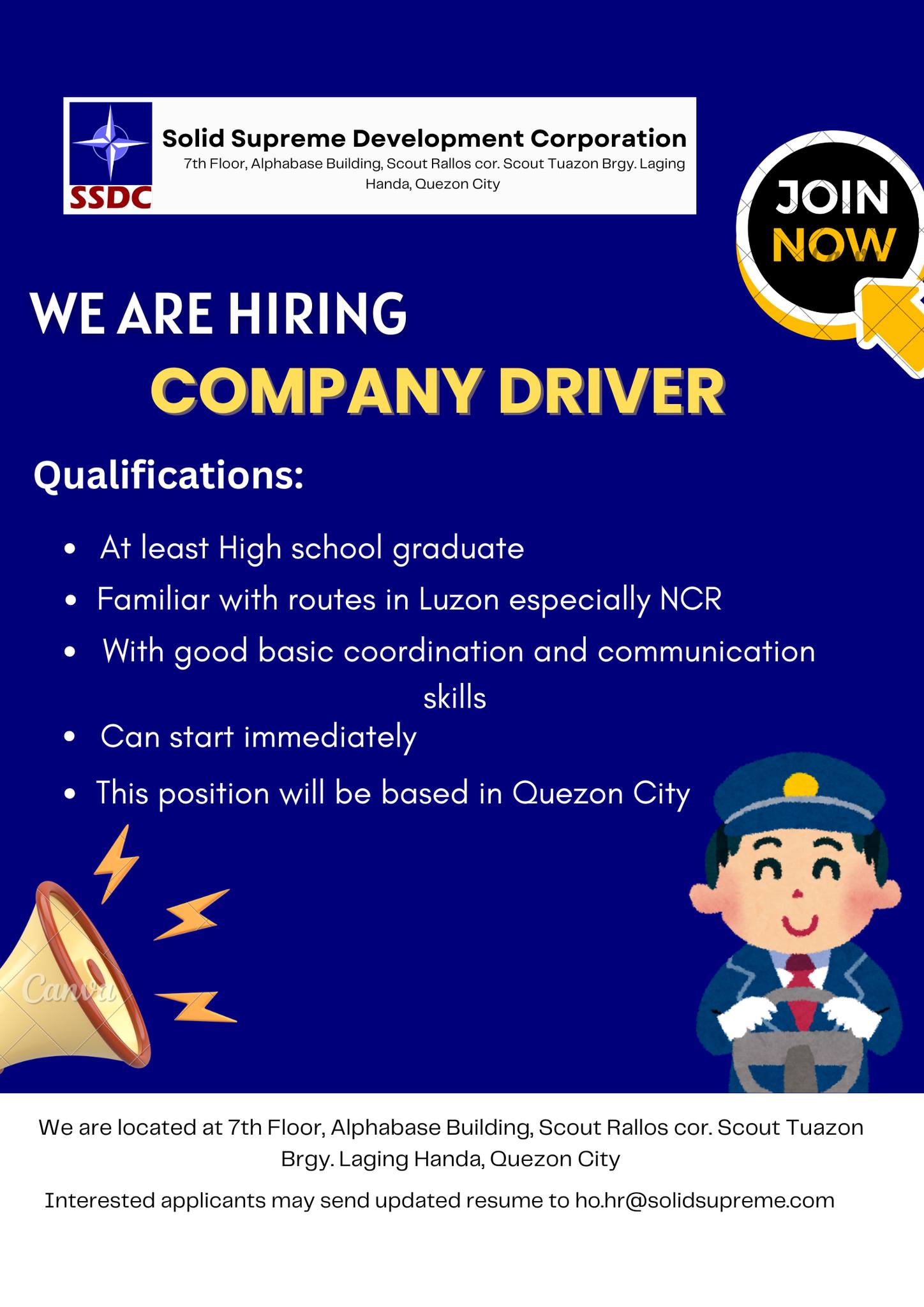Solid - We are hiring! Join our team as a company driver. Apply today ...
