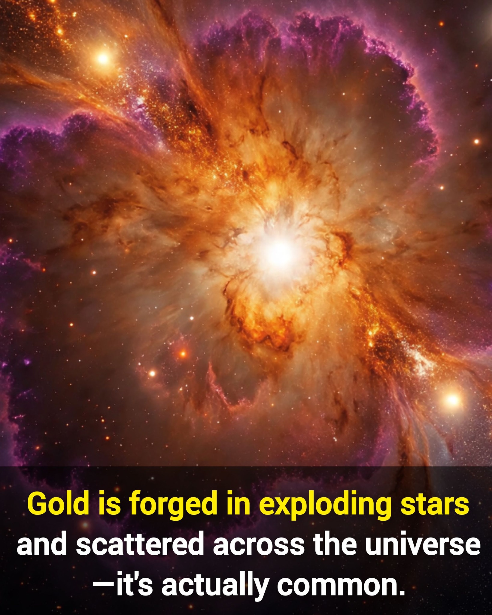 Interstellar - Gold is forged in violent stellar events and spread ...