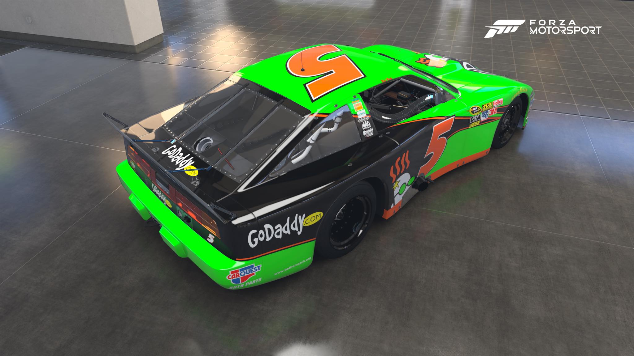Mark Martin's 2011 Godaddy paint scheme on 1988 Nissan 300zx