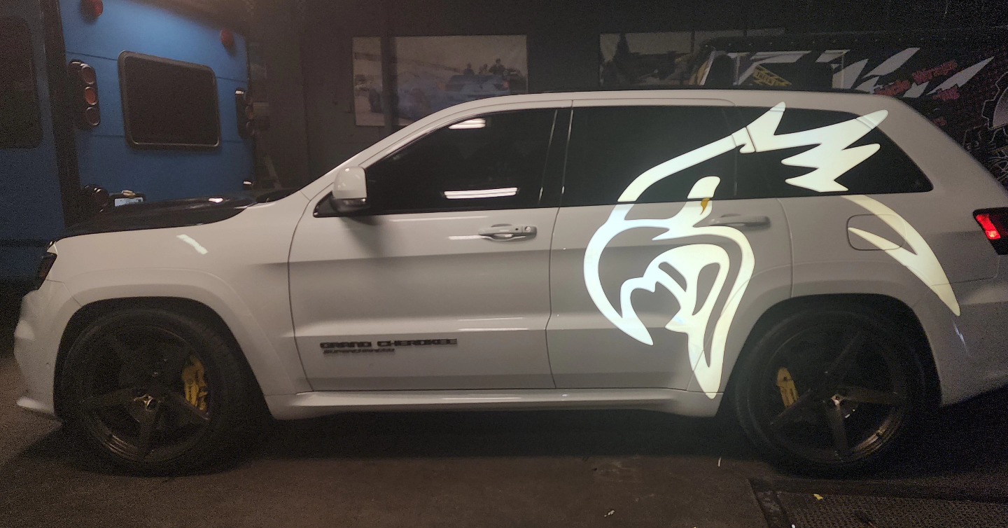 Jeep cherokee trackhawk reflective... - SS Custom Designs
