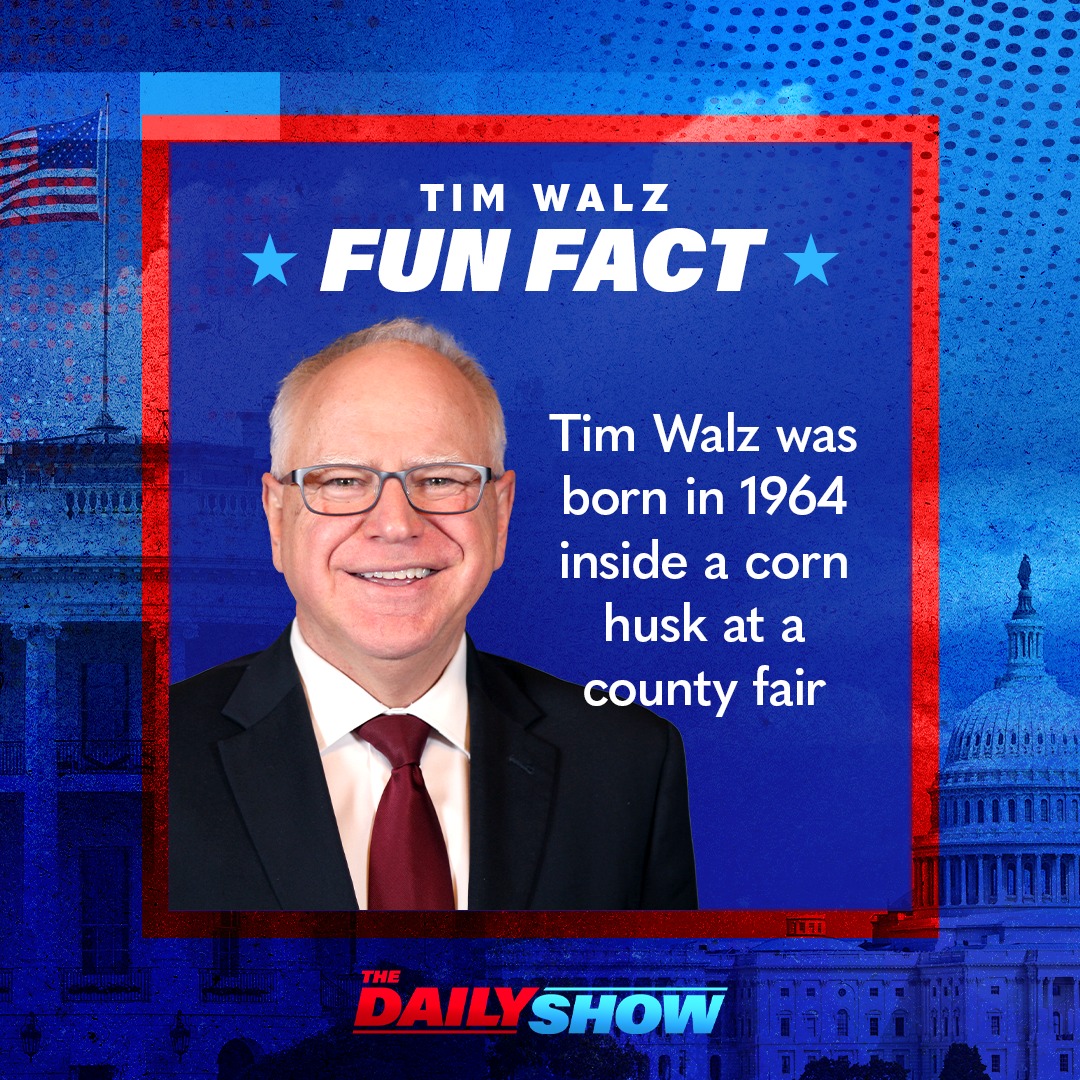 The Daily Show - Fun Facts about Tim Walz and JD Vance!...