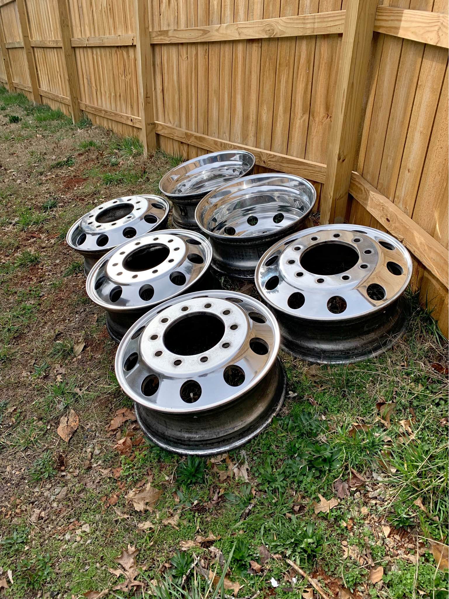 10lugs8.25width22.5size Used rims for Semis Duallys Buses Etc. 150 per ...
