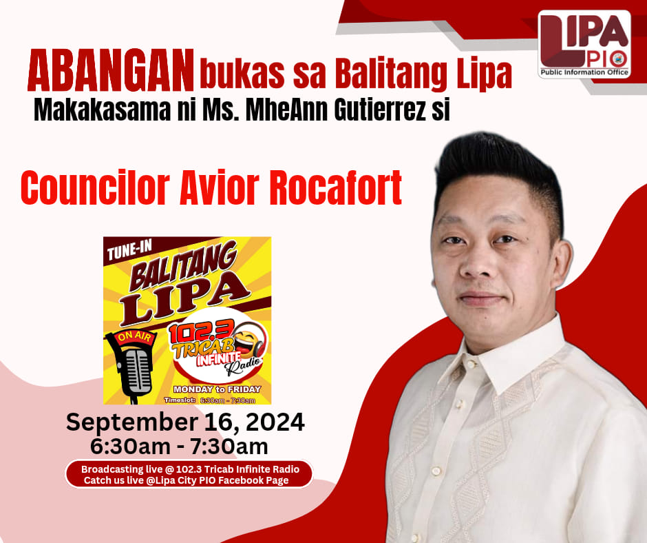 Lipa City PIO - Samahan natin si Ms. MheAnn sa kamustahan...