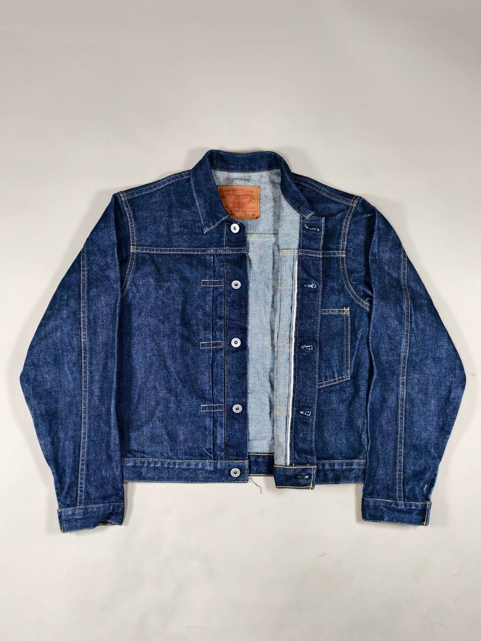 Rare Levi's Selvedge 70502XX Denim Jacket 1st Big E Read Ear