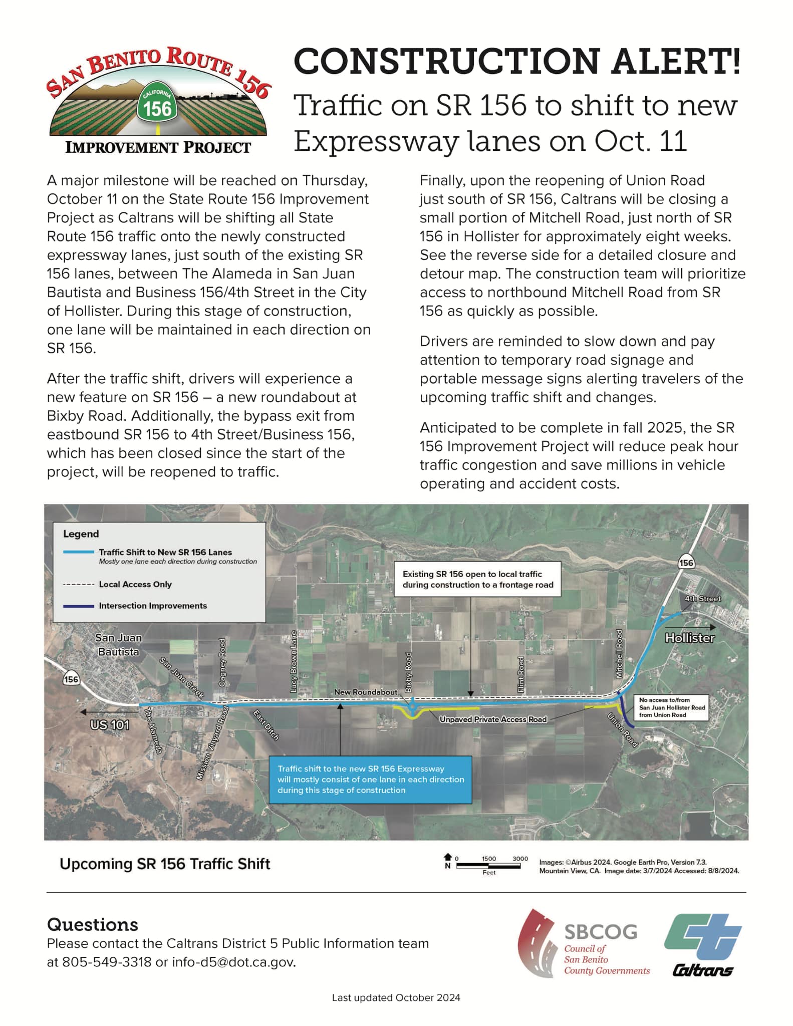 ⚠️Major Construction... - Caltrans Central Coast (District 5)