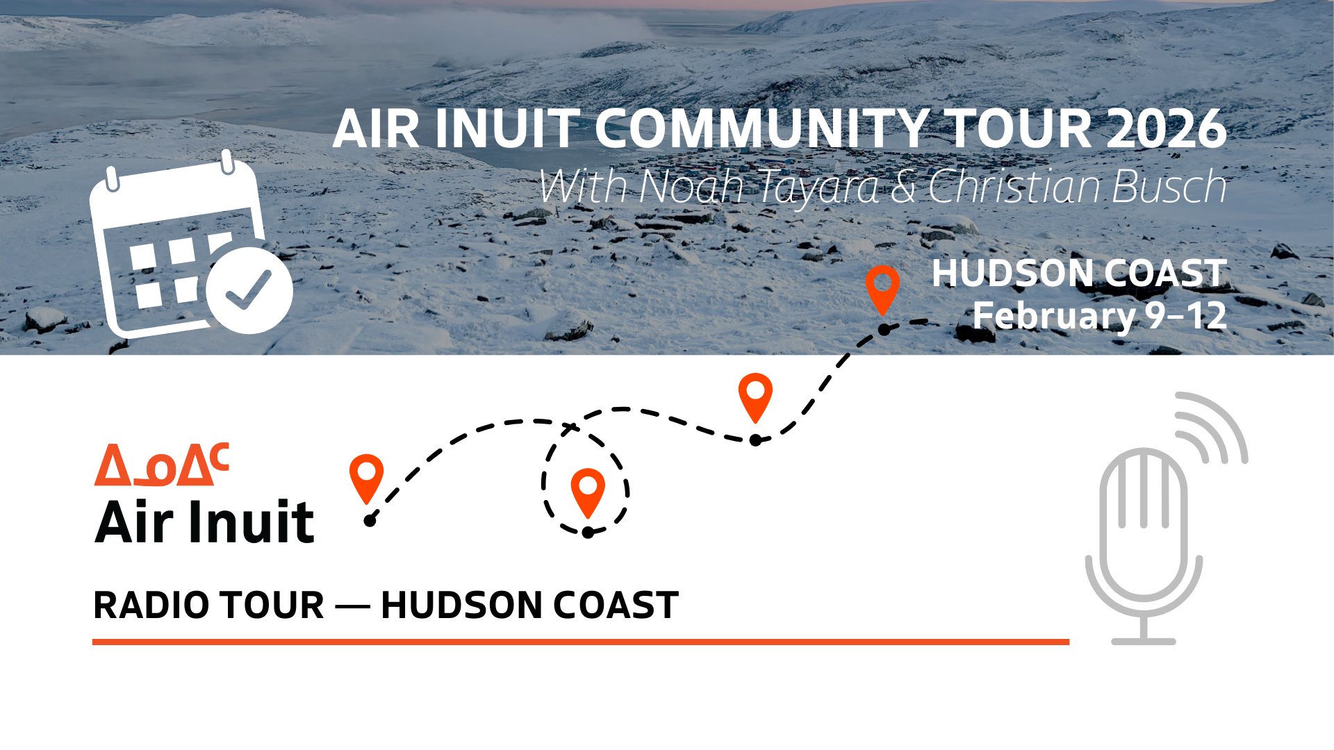 Air Inuit - TOURNÉE COMMUNAUTAIRE AIR INUIT 2026 — CÔTE... | Facebook