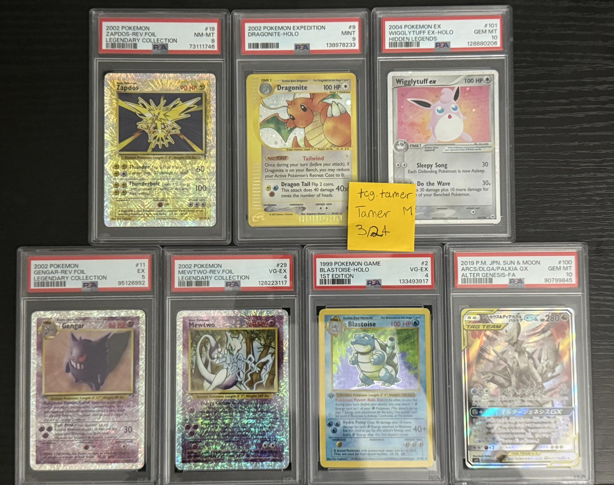A Japanese BGS 10 Black Label Mega Dragonite EX SAR just sold for