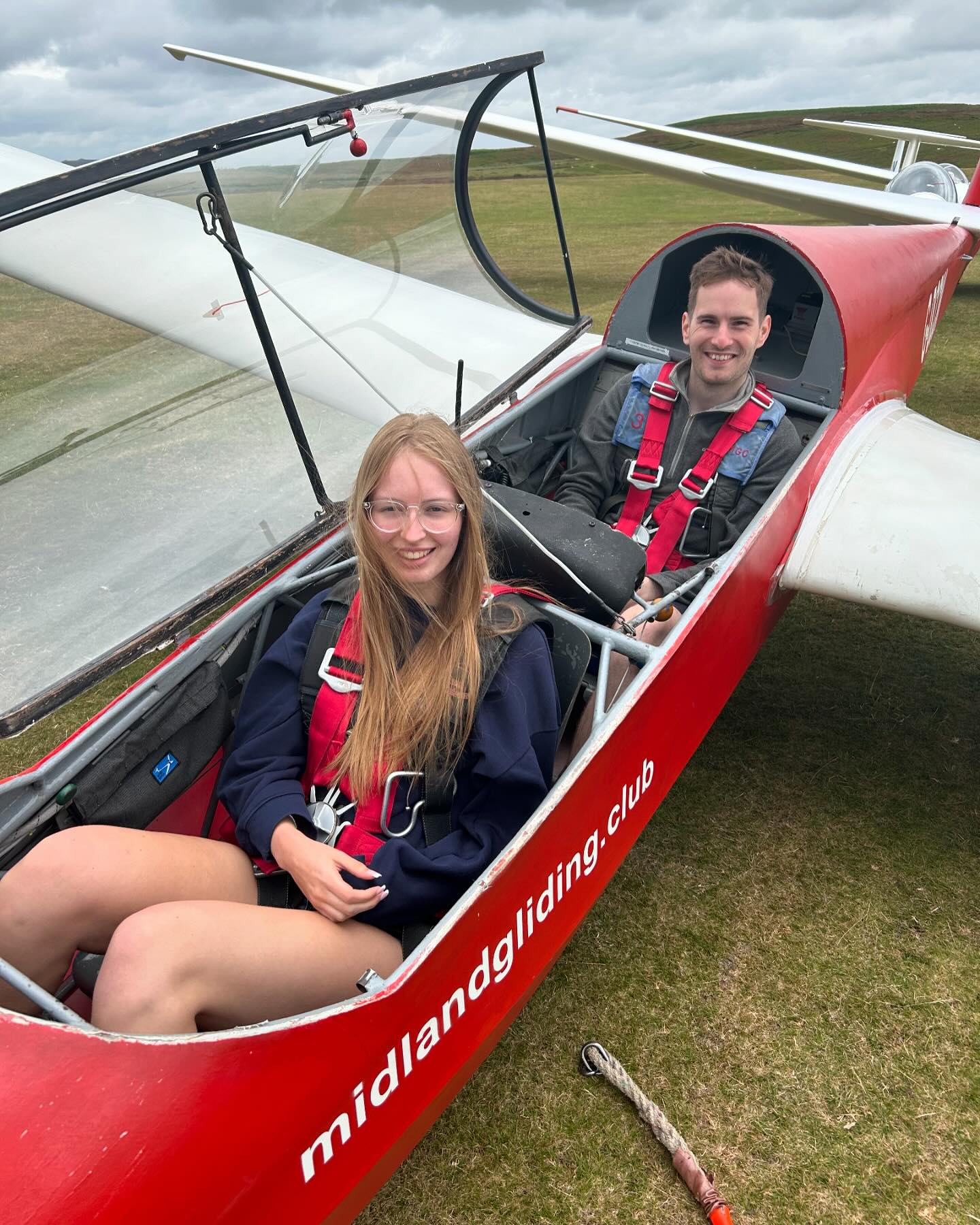 Midland Gliding Club - Olivia had her first flight in a glider with ...