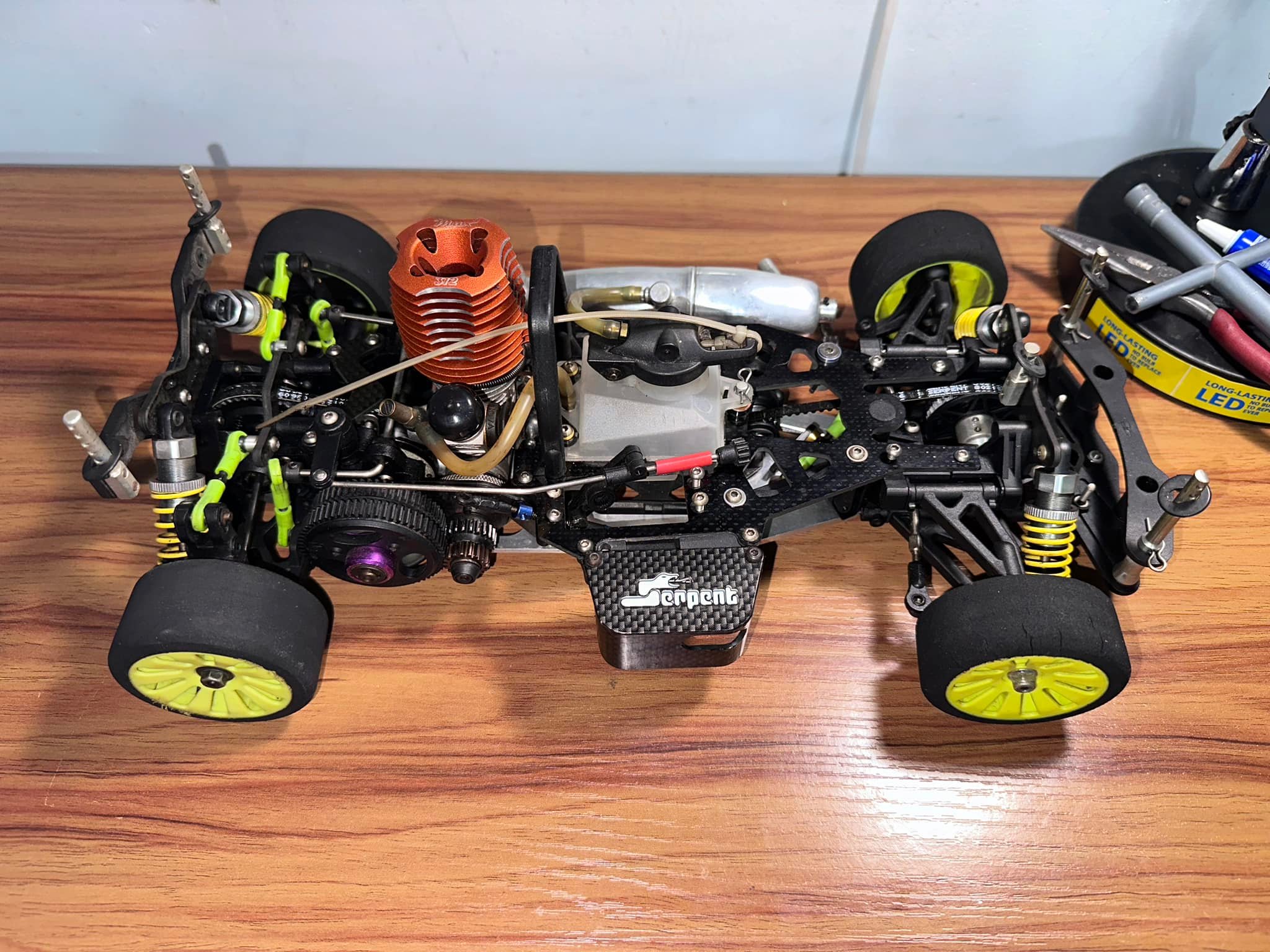 Serpent 720 Nitro RC Car with Novarossi 12 engine