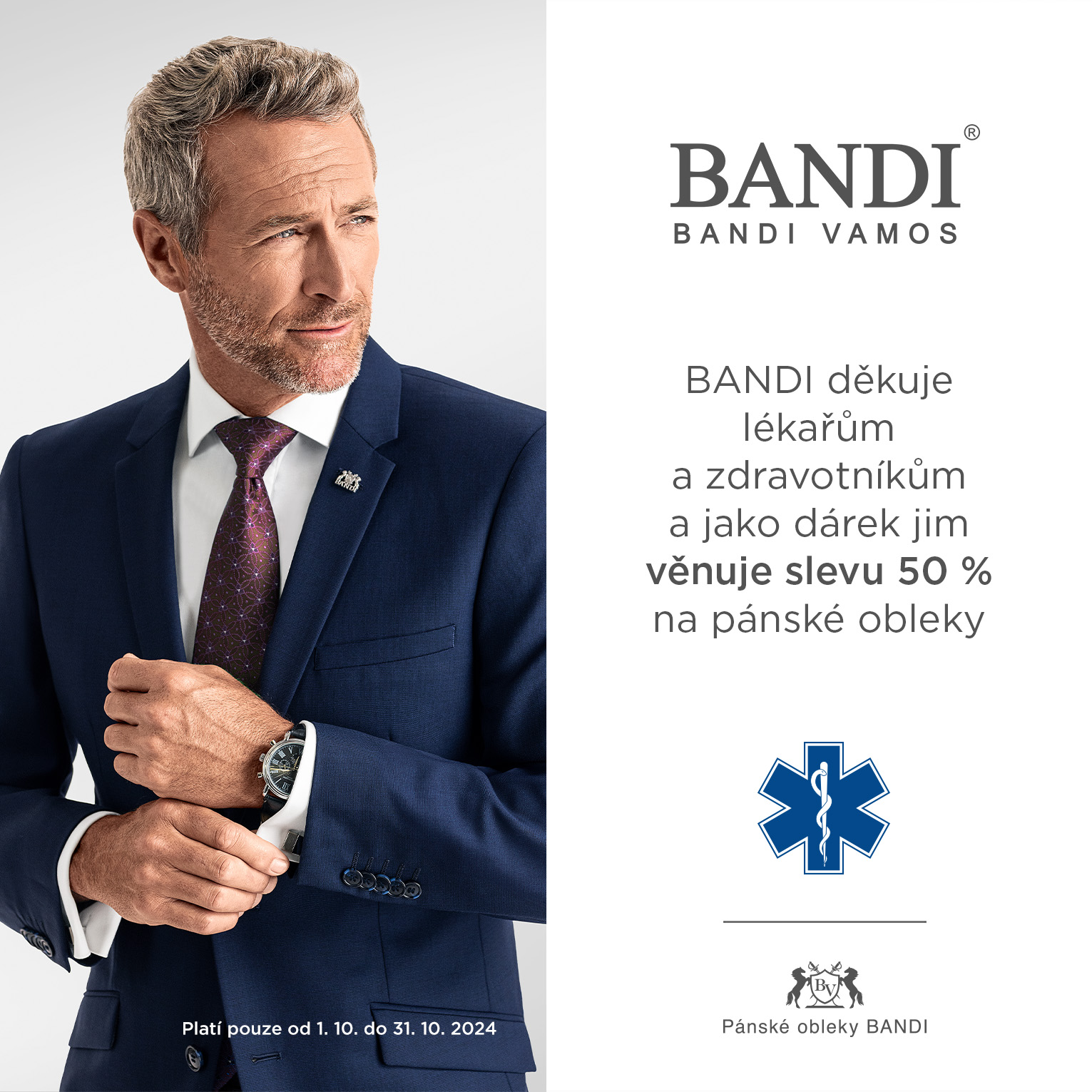 BANDI VAMOS - BANDI věnuje slevu 50 % na pánské obleky... | Facebook