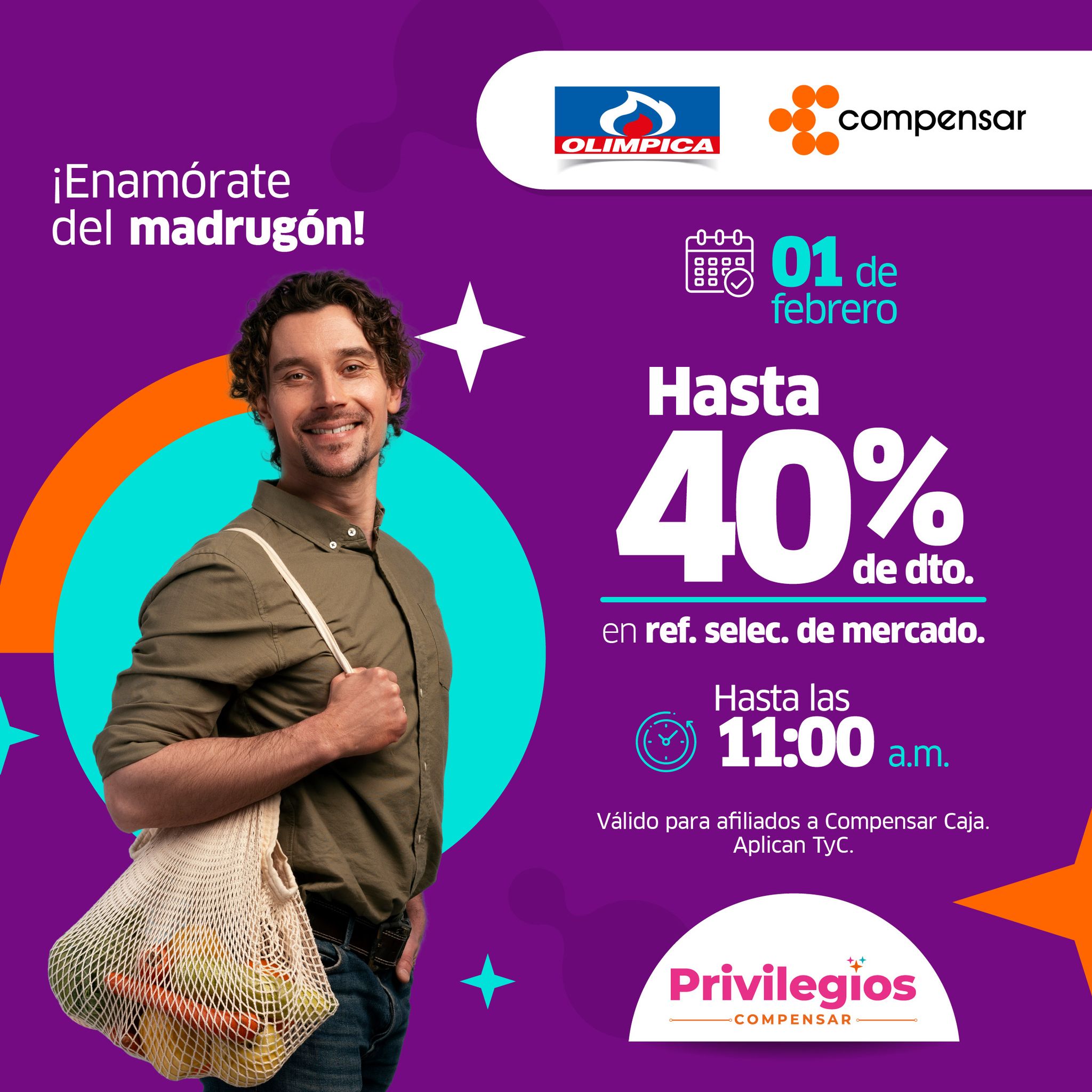 Compensar - ¡Llega el madrugón Olímpica de febrero! Por... | Facebook