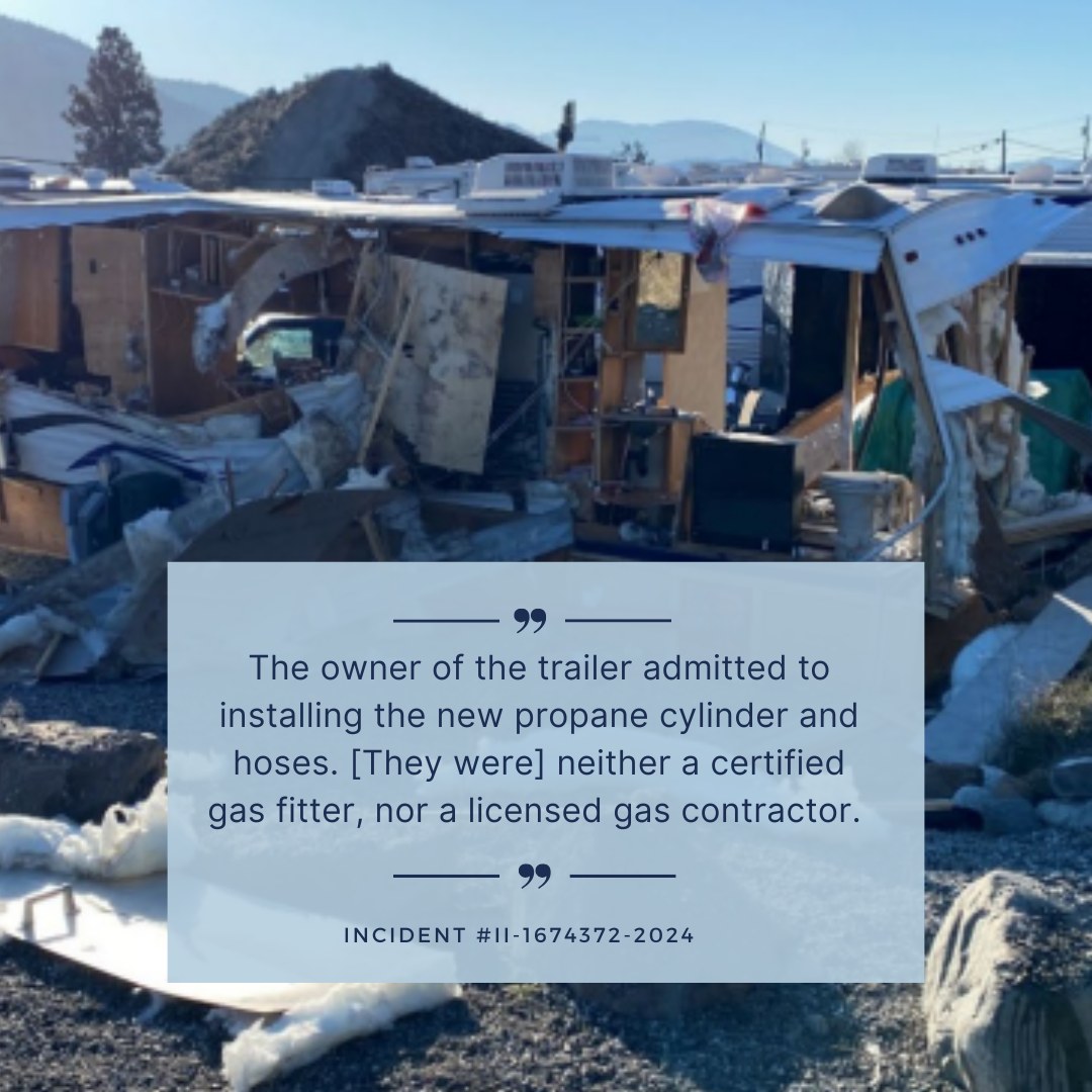 Technical - In this incident, an RV trailer exploded after a new ...